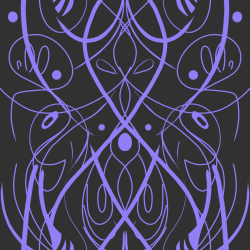 LARGE CyberTile Purple Bulls' Horns