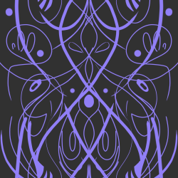 LARGE CyberTile Purple Bulls' Horns