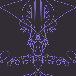 LARGE Cyber Tile Purple Elegance