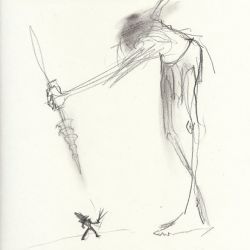 Giant headless thing stabbing at the Penitent One